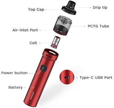 partes-del-gtx-go-80 vaporizador V-Tower Arizer Vaporizadores.pe